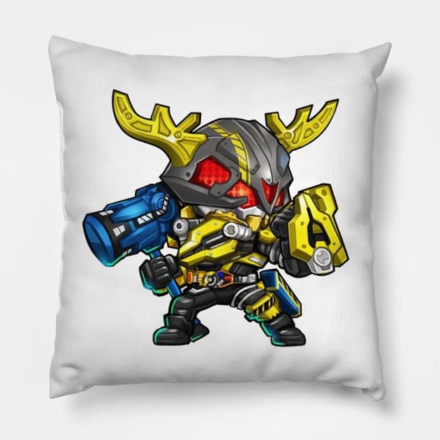 kamen rider Pillow by mprokolo corgi