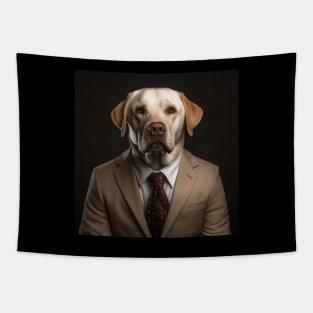 Labrador Retriever Dog in Suit Tapestry