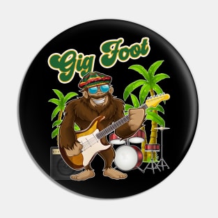 BigFoot GigFoot Musician Music Lover Pin