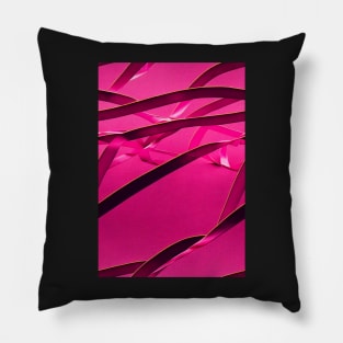 In October We Wear Pink - Pink Awerness Ribbons, best pattern for Pinktober! #2 Pillow