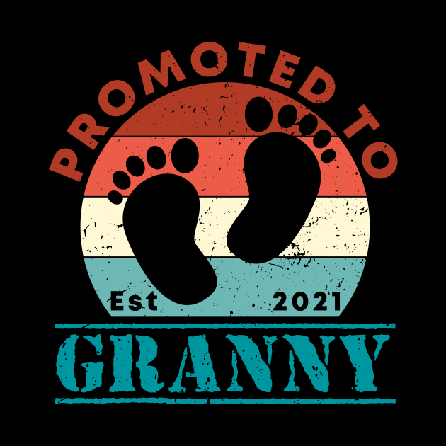 Vintage Promoted to Granny 2021 new Grandmother gift Granny by Abko90