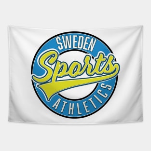 Sweden sports athletic logo Tapestry