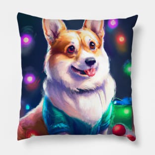 Cute Pembroke Welsh Corgi Drawing Pillow