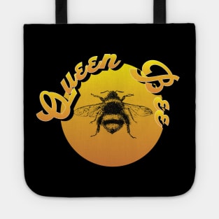 Retro 80s Tropical Sun Vaporwave Summer Queen Bee Tote