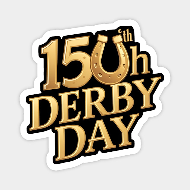 Derby Horse Racing 150th Derby Day 2024 Magnet by Pikalaolamotor