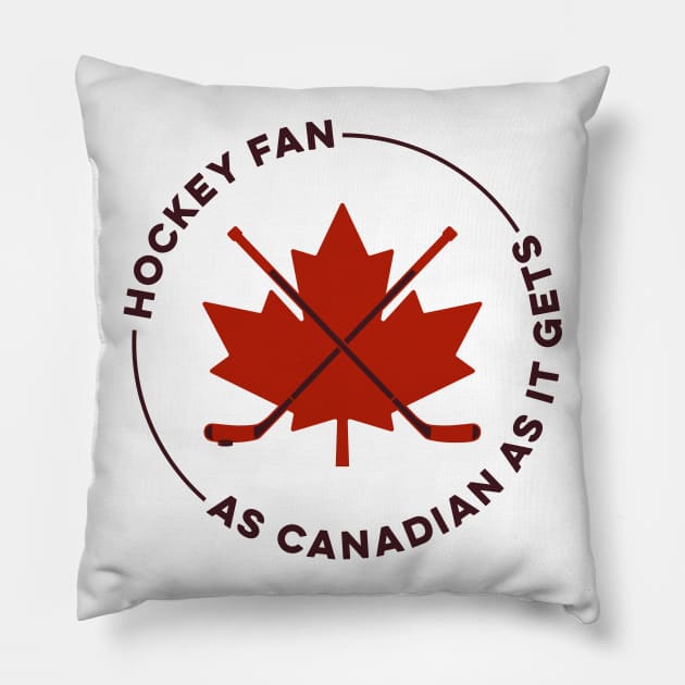 Hockey Fan Pillow by Koyaanisqatsian