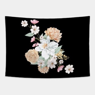 Roses flower, flowers, rose, rose flowers, simple design, floral Tapestry