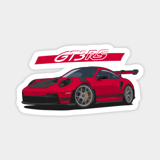 Car 911 gt3 rs red Magnet