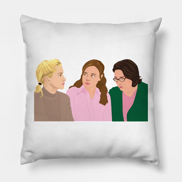 The Office Angela Pam Phylis Pillow by FemCards