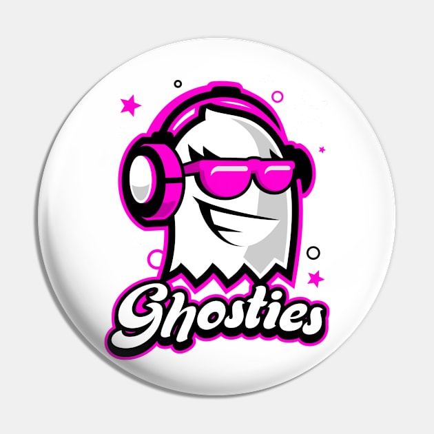 Ghosties Pink Pin by JGhosty