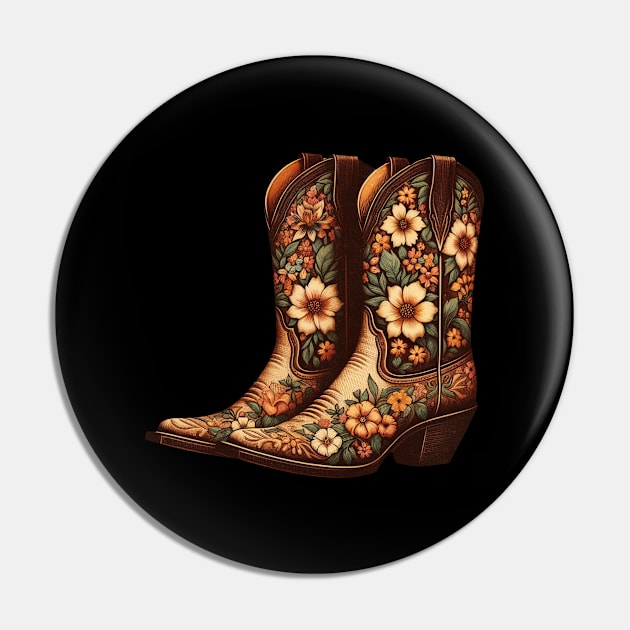 Flower cowgirl boots Pin by PinScher