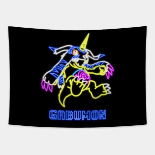 Gabumon Neon Tapestry