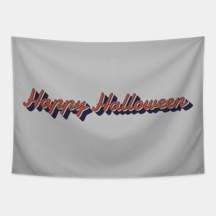 happy halloween retro vintage Tapestry