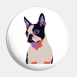 French Bulldog Retro Art Pin