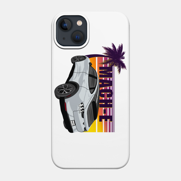 Sunset Mach-E in Space White - Mustang Mach E - Phone Case