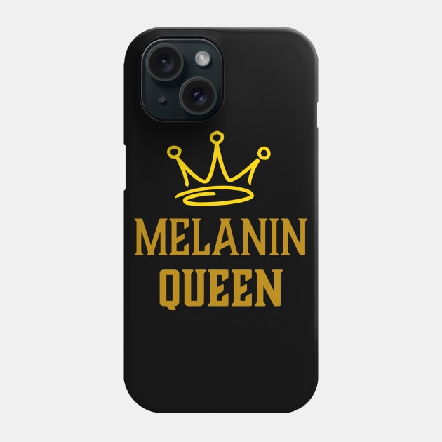 Melanin Queen, Black Woman, African American, Black History Phone Case by UrbanLifeApparel