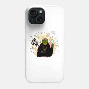 a psychic frog Phone Case