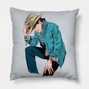 Clay Walker - An illustration by Paul Cemmick Pillow