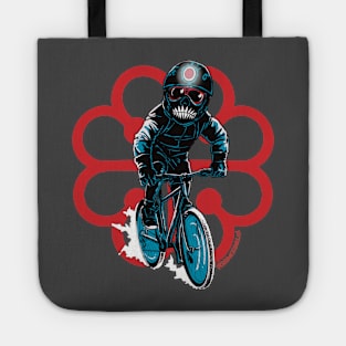 montreal winter bike Tote