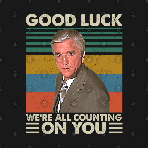 Retro Good Luck We're All Counting On You by Colorfull Human Skull