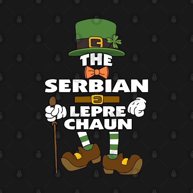 The Serbian Leprechaun St Patrick's Day Celebration Matching Outfits Group Attire by HappyGiftArt