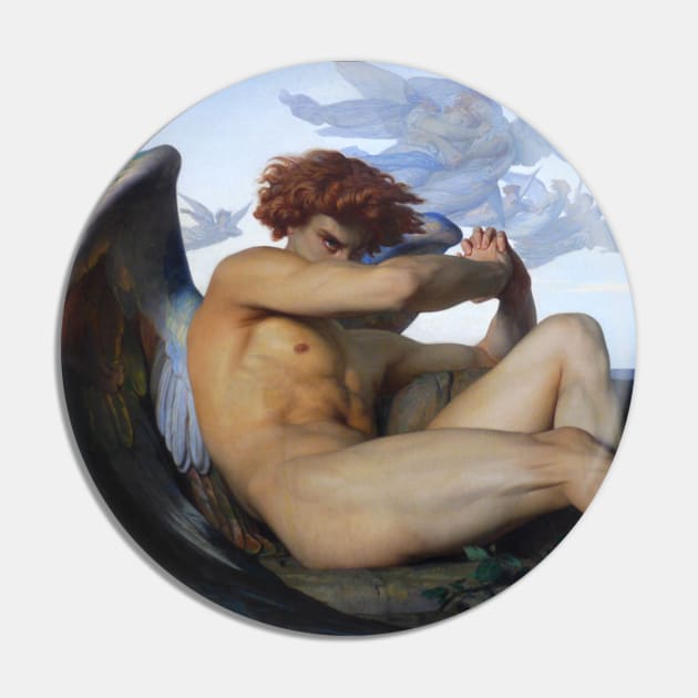 Fallen Angel | Alexandre Cabanel | Satanic Art Pin by WearSatan