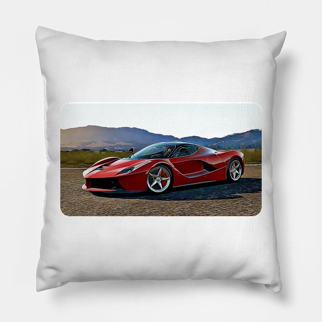 FXX Cartoon Drawing Action Print Pillow by Auto-Prints