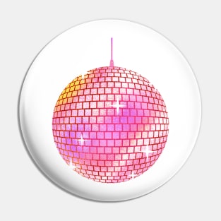 pink mirror ball Pin