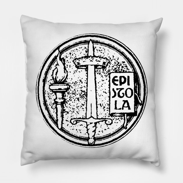 St. Paul Symbol - white bkg Pillow by DeoGratias