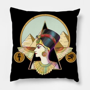 Ancient Egypt Goddess Nefertiti Pillow