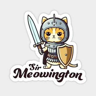 Sir Meowington || Cute Cat Knight Magnet