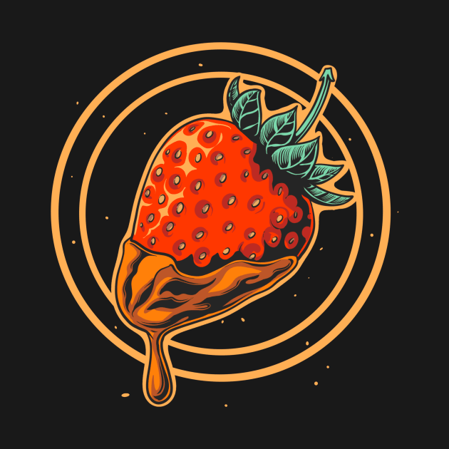 Melting strawberry by phsycartwork