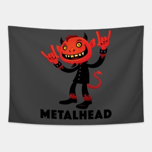 Heavy Metal Devil Metalhead Tapestry