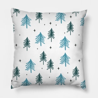 Minimal Christmas Tree Pattern Pillow