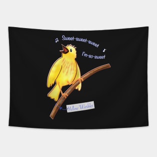 Sweet Yellow Warbler Tapestry