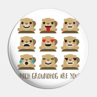 Groundhog Day Cute Emoji Which One Are You? Pin