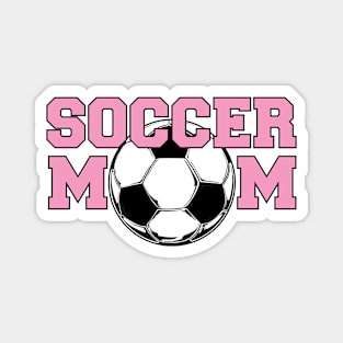 Soccer MoM in Pink Magnet