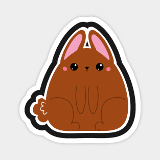 Cute Bunny, brown cute rabbit for Easter time spring Magnet