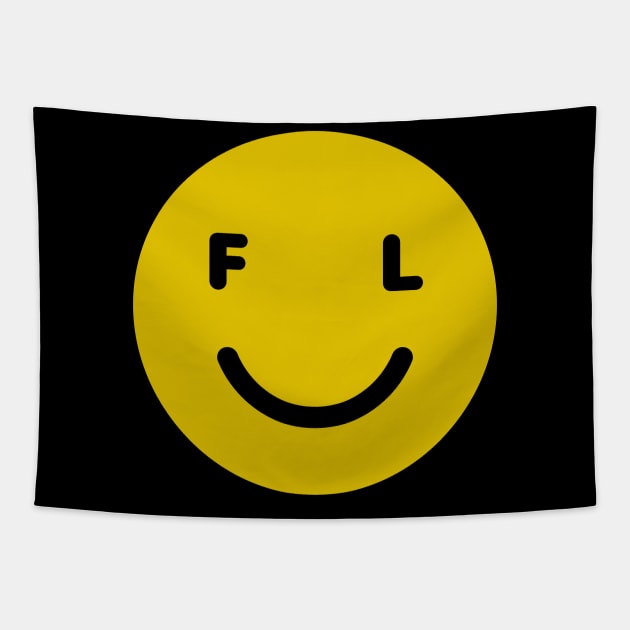 Florida State Smiley Face Tapestry by goodwordsco