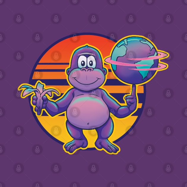 Bonzi Buddy Vaporwave (BonziBuddy) by jleonardart