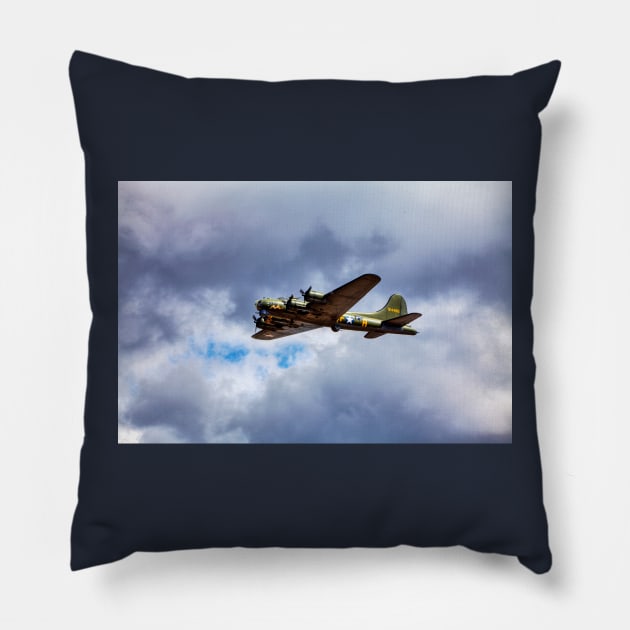 Memphis Belle Boeing B-17 Flying Fortress Pillow by tommysphotos