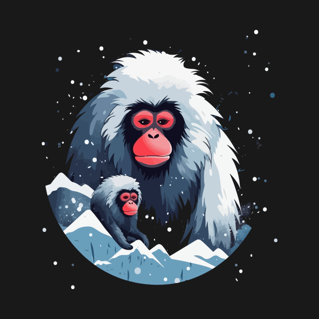 Snow Monkey Fathers Day by JH Mart