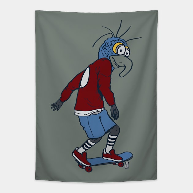 Skate Monster Tapestry by Thomcat23