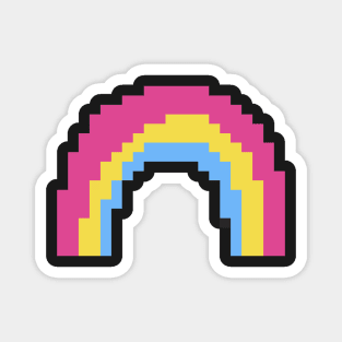 Pan Pride Rainbow Pixel Art Magnet