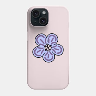 Aesthetic Cute Purple Flower Phone Case