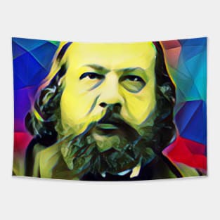 Theophile Gautier Colourful Portrait | Theophile Gautier Artwork 7 Tapestry