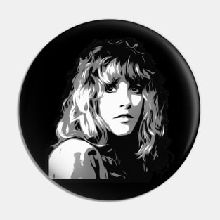 Stevie B&W Pop Pin