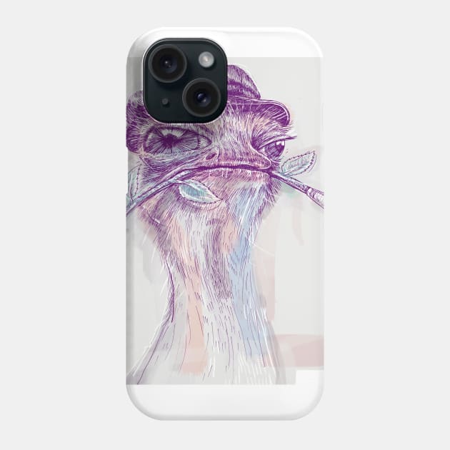 Ostrich Painter Phone Case by AhmadMujib