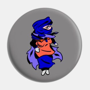 One eye lady Pin