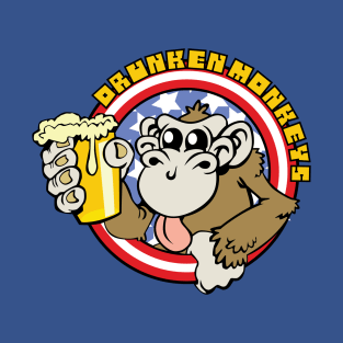 Drunken Monkey Softball Team Shirt T-Shirt